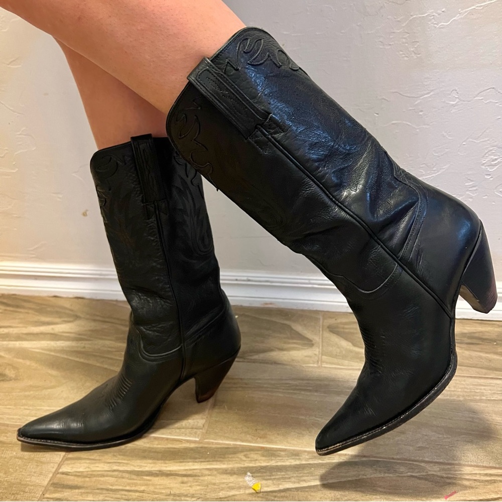 Lucchese Limited Edition Charlie 1 Horse Heeled Cowboy Boot Women’s Size 8.5